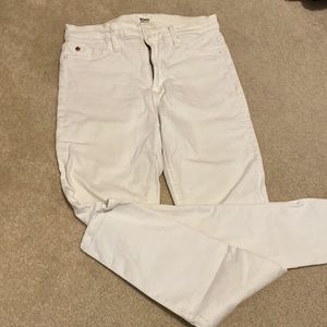 Hudson stretch white denim